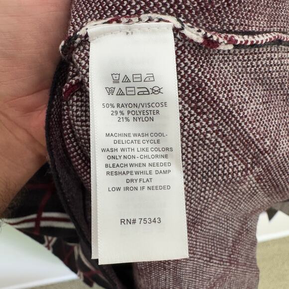 Tahari Mock Neck Long Sleeve Pullover Sweater US Women's L - Picture 5 of 6